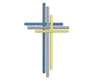 Stickdatei - Dreier Kreuz